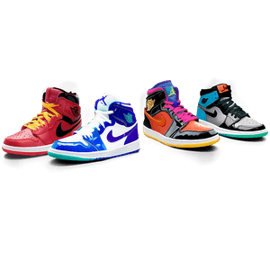 Air Jordan Retro Lineup PNG 61 PNG image with transparent background