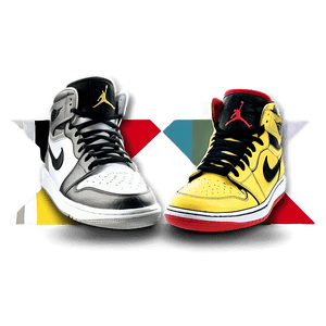 Air Jordan Retro Lineup PNG vab PNG image with transparent background