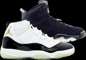 Air Jordan Sneakers Showcase PNG image with transparent background