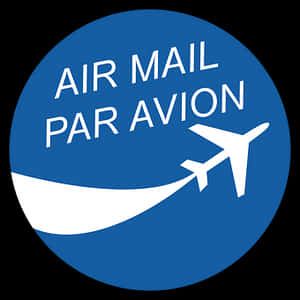 Air Mail Par Avion Sticker PNG image with transparent background