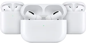 Air Pods Generation Comparison PNG Image