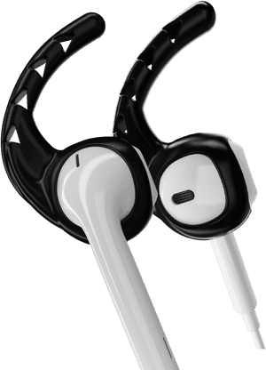Earhoox For Earpods & Airpods Black - Airpods, HD Png Download PNG image with transparent background