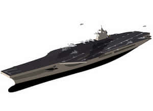 Aircraft Carrier Illustration PNG image with transparent background