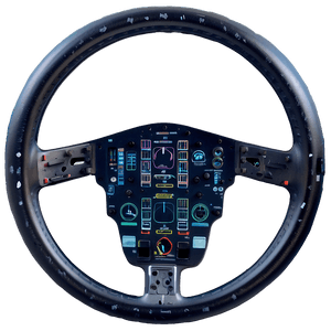 Aircraft Cockpit Steering Wheel PNG 05252024 PNG image with transparent background