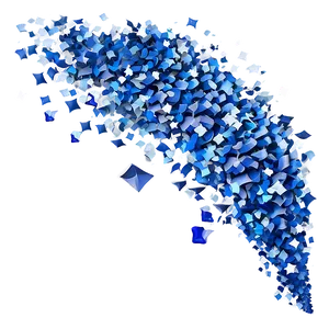 Airforce Blue Confetti Explosion Png 14 PNG Image