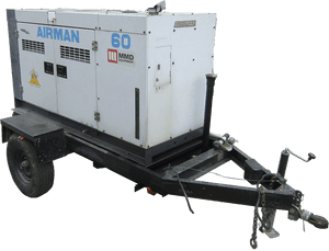 Airman60 Portable Generatoron Trailer PNG image with transparent background