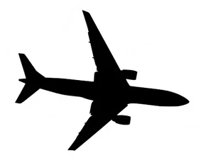 Airplane Silhouette Cloud Background PNG Image