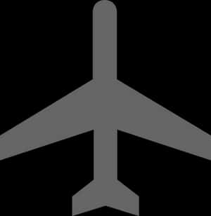 Airplane Silhouette Icon PNG with transparent background