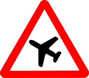 Airplane Warning Sign PNG Image