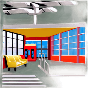 Airport Terminal Clipart PNG 06252024 PNG with transparent background