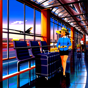 Airport Terminal Clipart PNG sut PNG with transparent background
