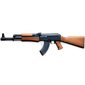 AK 47 Rifle Silhouette PNG kfk73 PNG