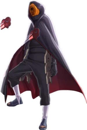 Akatsuki Memberin Red Cloud Cloak PNG Image