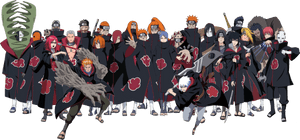 Akatsuki - Naruto All Akatsuki PNG image with transparent background