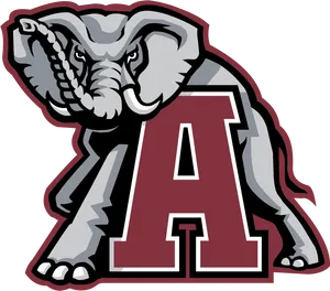 Alabama Crimson Tide Elephant Logo PNG Image