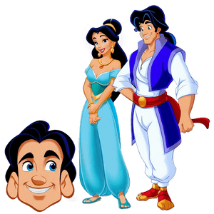 Aladdin and Jasmine PNG dor94 PNG image with transparent background
