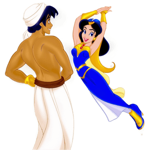 Aladdin and Jasmine PNG gmn82 PNG image with transparent background