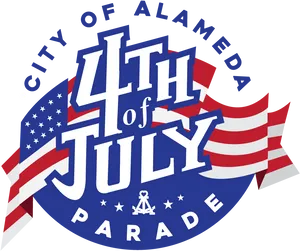 Alameda4thof July Parade Logo PNG Image