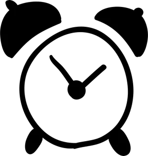 Alarm Clock Icon Silhouette PNG Image