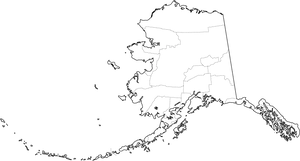 Alaska Outline Map PNG Image