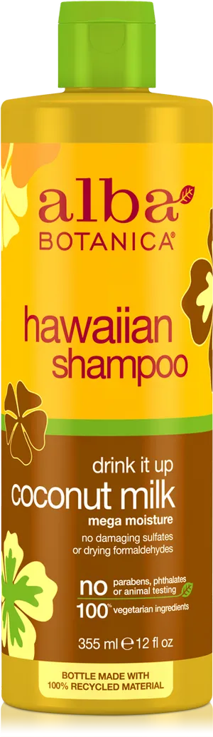 Alba Botanica Hawaiian Coconut Milk Shampoo PNG Image