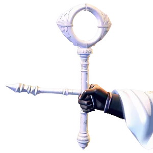 Albedo Holding Staff Png 06272024 PNG Image