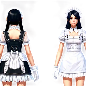 Albedo Maid Outfit Png 38 PNG Image