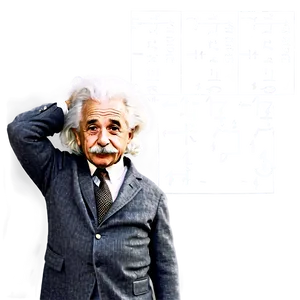 Albert Einstein With E=mc² Equation Png Cqc53 PNG Image