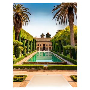 Alcazar Of Sevilla Gardens Png Vrx PNG Image