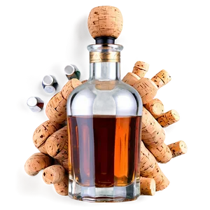 Alcohol Bottle With Cork Png Ovp2 PNG Image