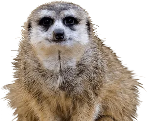 Alert Meerkat Portrait PNG Image