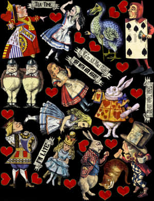 Alice In Wonderland Collage, HD Png Download PNG image with transparent background