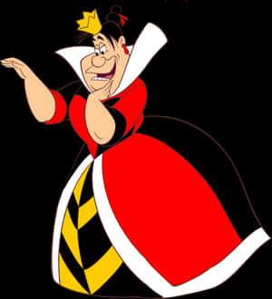 Alice In Wonderland Queen Of Hearts King Of Hearts - Cartoon Red Queen Alice In Wonderland, HD Png Download PNG image with transparent background