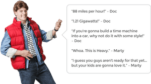 Alice In Wonderland Quotes - Marty Mcfly Y Jennifer, HD Png Download PNG image with transparent background