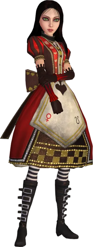 Alice Madness Returns Character Design PNG Image