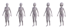 Alien_ Figures_ Progression PNG Image