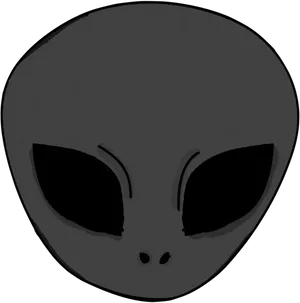 Alien Head Graphic PNG Image