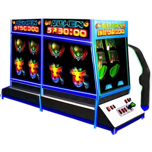 Alien Invasion Arcade Game Png Wbd53 PNG Image