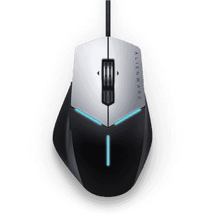 Alienware Gaming Mouse Top View PNG