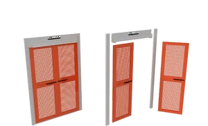 Alimak Industrial Doors3 D Model PNG Image