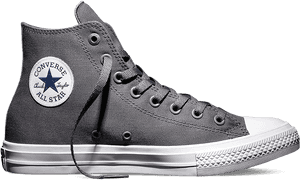 All Star Converse Chuck Taylors Grey , Png Download - Converse Chuck Taylor Ii Hi Grey, Transparent Png PNG image with transparent background