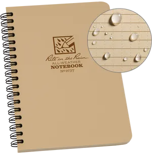 All Weather Notebook Water Resistant PNG Image