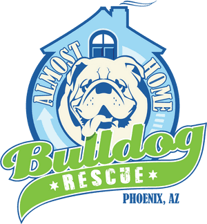 Almost Home Bulldog Rescue Logo PNG image with transparent background