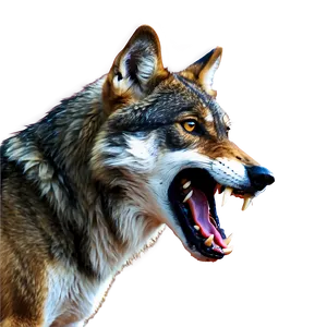 Alpha Wolf Growling Image Png Vbg47 PNG Image