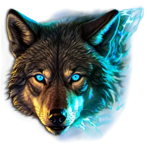 Alpha Wolf With Glowing Eyes Png 11 PNG Image