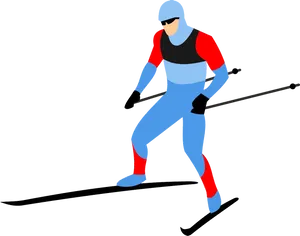 Alpine Skierin Action.png PNG Image