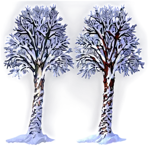 Alpine Snow Trees Png 06292024 PNG Image