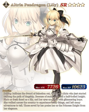 Altria Pendragon Lily S R Card PNG Image