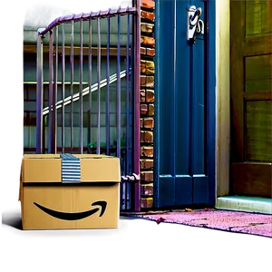 Amazon Box On Doorstep Png Bcv77 PNG Image