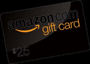 Amazon Gift Card25 Dollars PNG image with transparent background